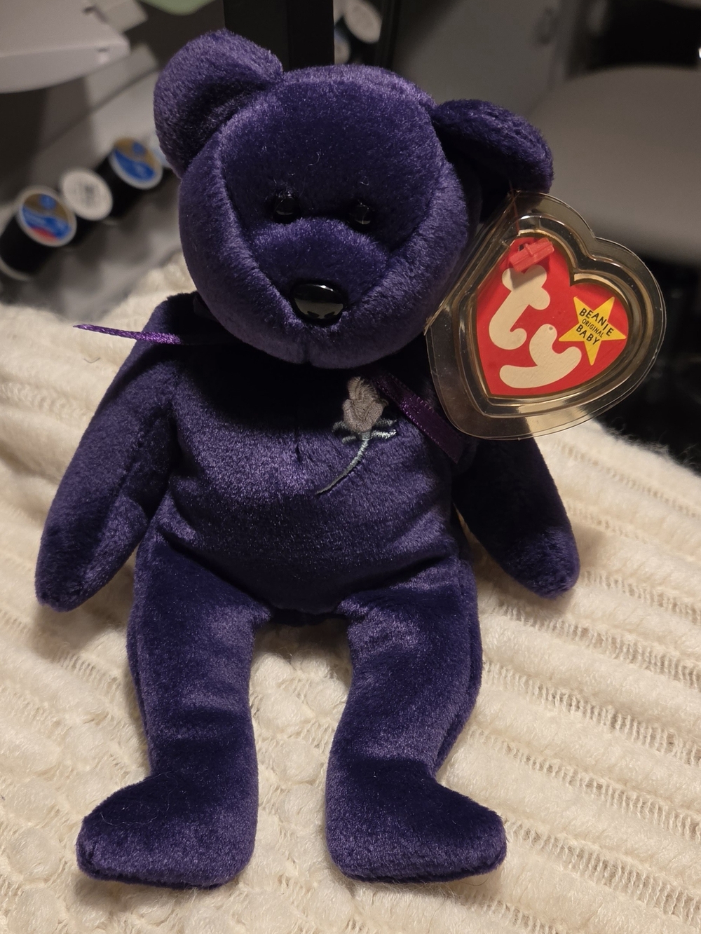 1997 TY Retired 'Princess' Beanie Baby Remembering Princess Diana